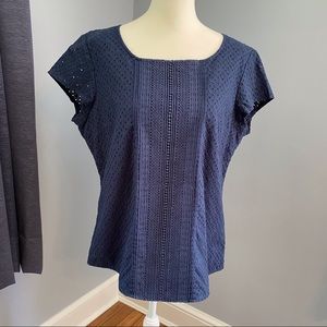 L.L. Bean Eyelet Top